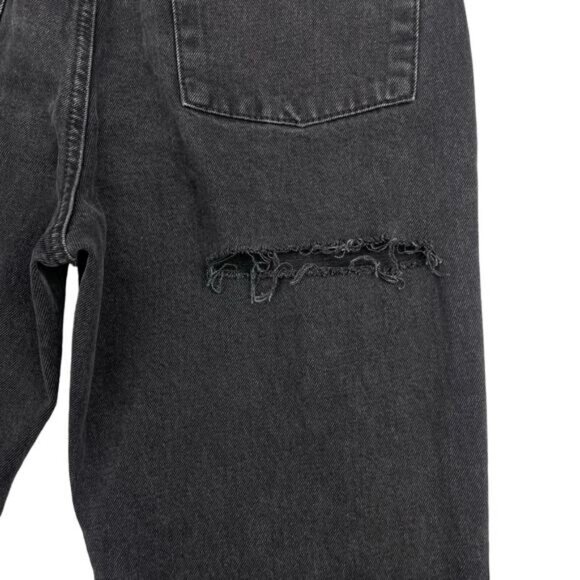 NWT THE RAGGED PRIEST Butt Cut High Waisted Straight Jean Sz 28 Charcoal Black - Picture 9 of 9